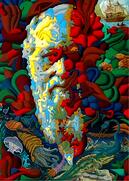 Charles Darwin floral image